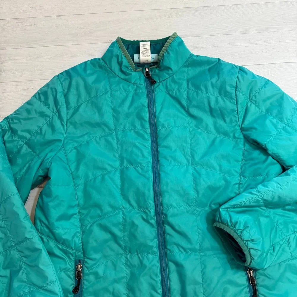 REI girls teal blue lightweight‎ puffer jacket XL 18
